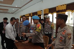 Polres Lubuk Linggau Adakan Kegiatan Pemerikasaan Senjata Api