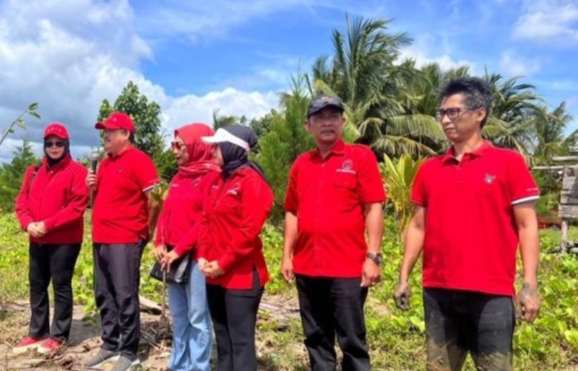 DPC PDI Perjuangan Pangandaran Tanam 1000 Pohon Mangrove di HUT ke-78 Megawati Soekarnoputri