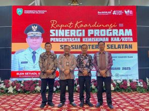 Sekda Kota Lubuklinggau Hadiri Rakor Sinergi Pengentasan Kemiskinan se-Sumatera Selatan