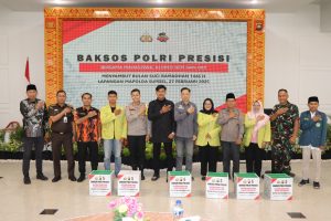 Polres Musi Rawas Bagikan 200 Paket Baksos Kepada Perhimpunan Mahasiswa, Aliansi BEM dan OKP di Kabupaten Mura