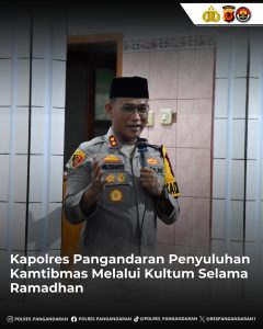 Kapolres Pangandaran Gelar Tarawih Keliling dan Sampaikan Himbauan Kamtibmas di Masjid Al-Huda