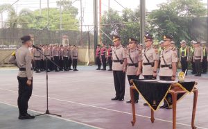 Kapolres Musi Rawas Pimpin Sertijab Dua Perwira, AKP Fery Firdayanto Jabat Kabag Log dan AKP Zulkifli Jabat Kasat Intelkam
