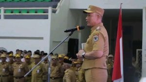 Usai Sertijab, Wako Pimpin Apel Gabungan Tegaskan ASN untuk Tingkatkan Disiplin
