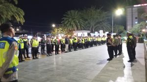 Polres Lubuk Linggau Gelar Apel Persiapan Pengamanan Malam Takbiran Jelang Hari Raya Idul Adha 1446