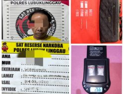 Satuan Reserse Narkoba Polres Lubuk Linggau Kembali Berhasil Amankan Seorang Pelaku Diduga Peredaran Gelap Sabu