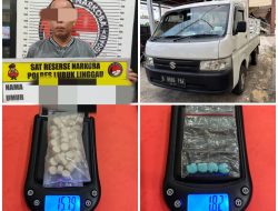 Sat Res Narkoba Polres Lubuk Linggau Berhasil Meringkus Seorang Pria Asal Muratara, Yang Kedapatan Membawa 54 Butir Pil Ekstasi Siap Edar