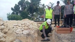 Mantan dan Kapolres Pangandaran Resmikan Peletakan Batu Pertama Gedung Bhayangkari